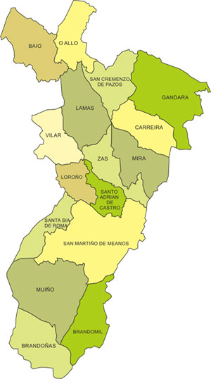 Mapa de parroquias