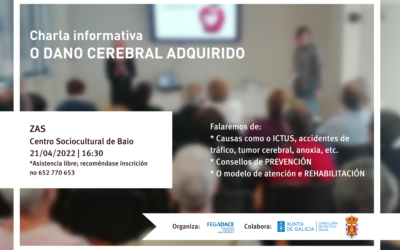 FEGADACE e o Concello de Zas colaboran na sensibilización e prevención do dano cerebral cunha charla