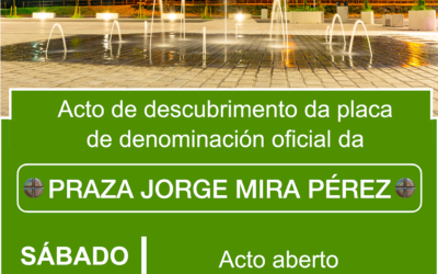 A nova praza de Baio pasará a chamarse de forma oficial “Praza Jorge Mira Pérez”