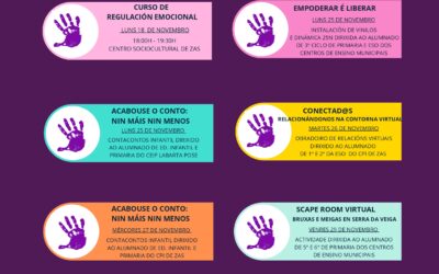 O Concello de Zas conmemora o 25N cun programa de actividades baixo o lema “Contra as violencias, educación”